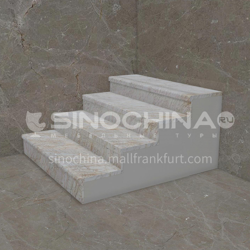 Natural beige European style marble staircase M-JB00Z